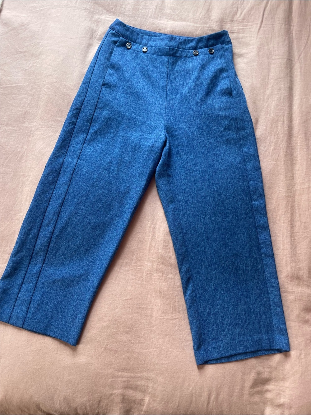 Vintage Aesthetic High Waisted Cropped Pant